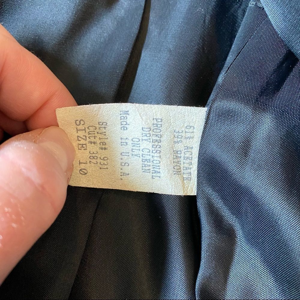 Vintage Geary roark black dress size 10 - Picture 9 of 9
